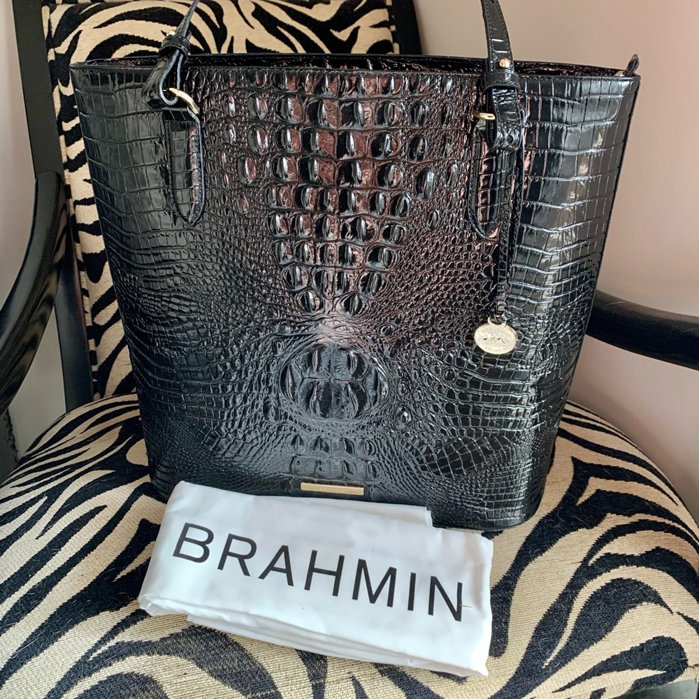 New with tags, Brahmin Ezra black Melbourne tote
